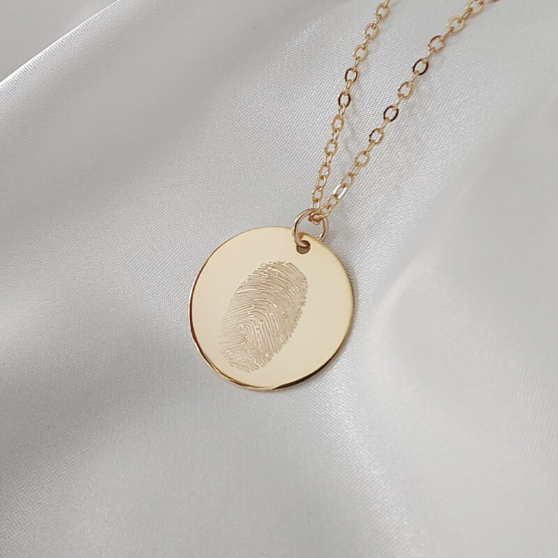 Gold Fingerprint Necklace