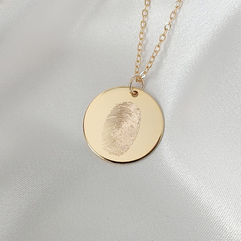 Gold Fingerprint Necklace